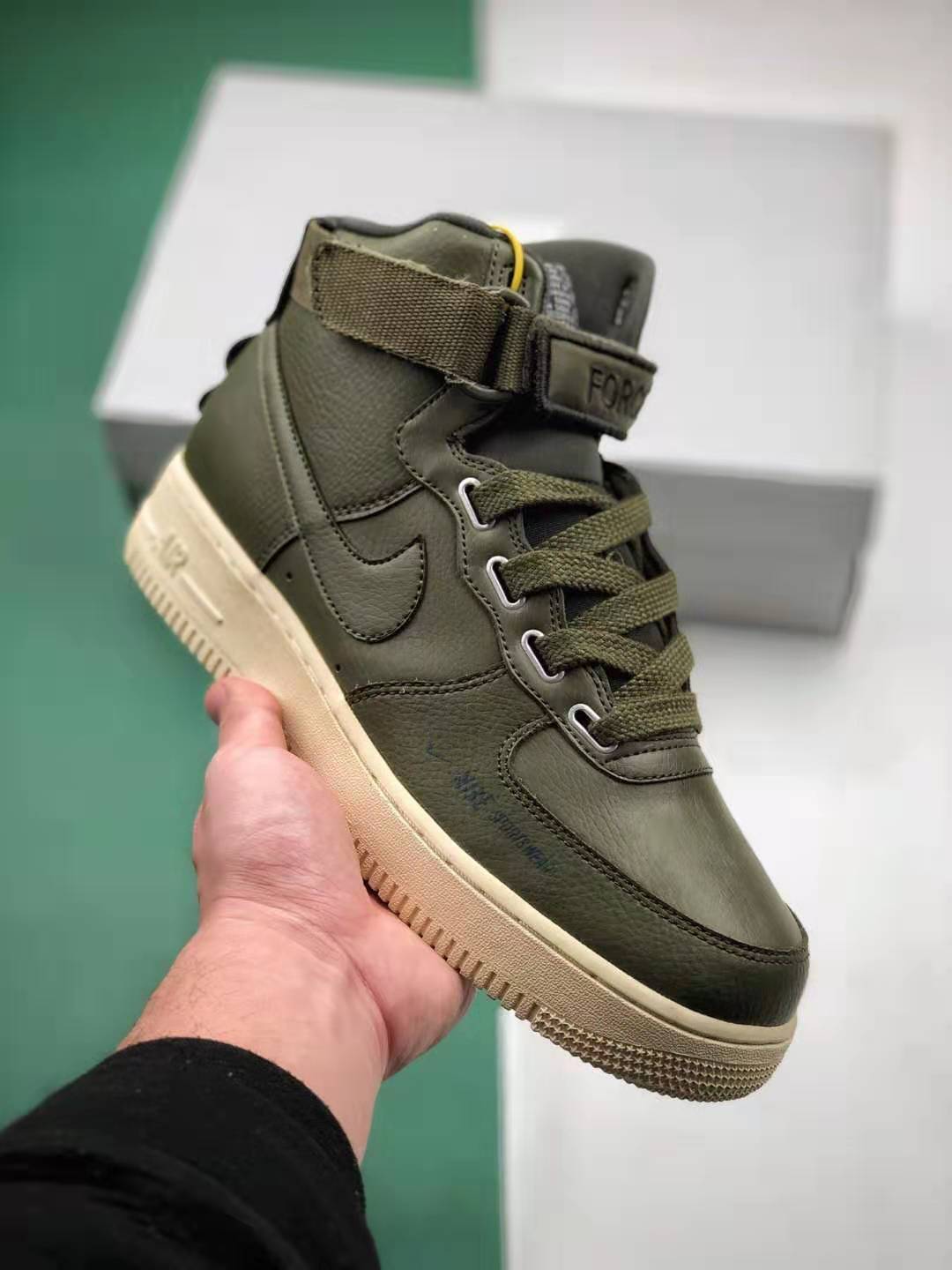 Nike Air Force 1 High Utility Olive Canvas AJ7311-300 - Premium Style and Durability