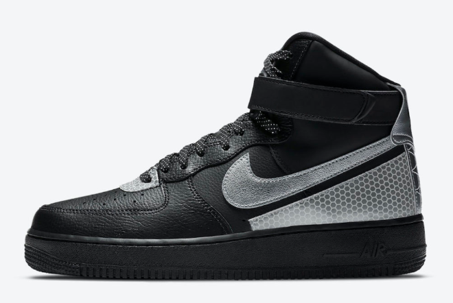 3M x Nike Air Force 1 High Black/Silver Swooshes CU4159-001 | Limited Edition