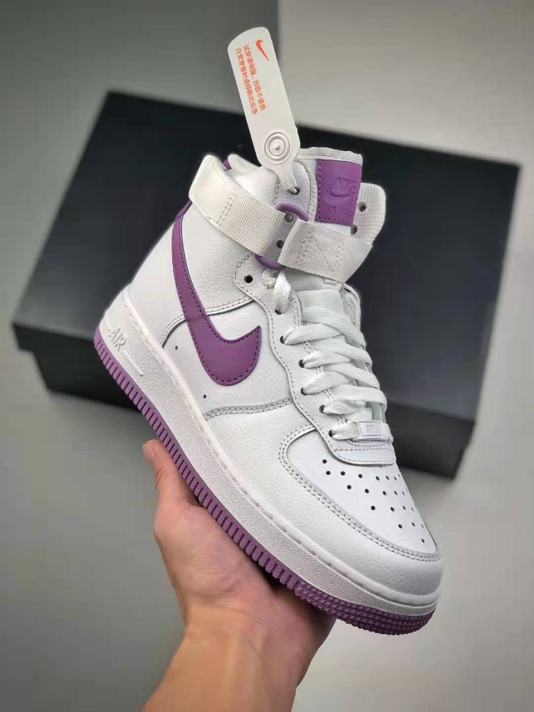 Nike Air Force 1 High 'White Dark Orchid' 334031-112 - Premium Sneakers for Sale