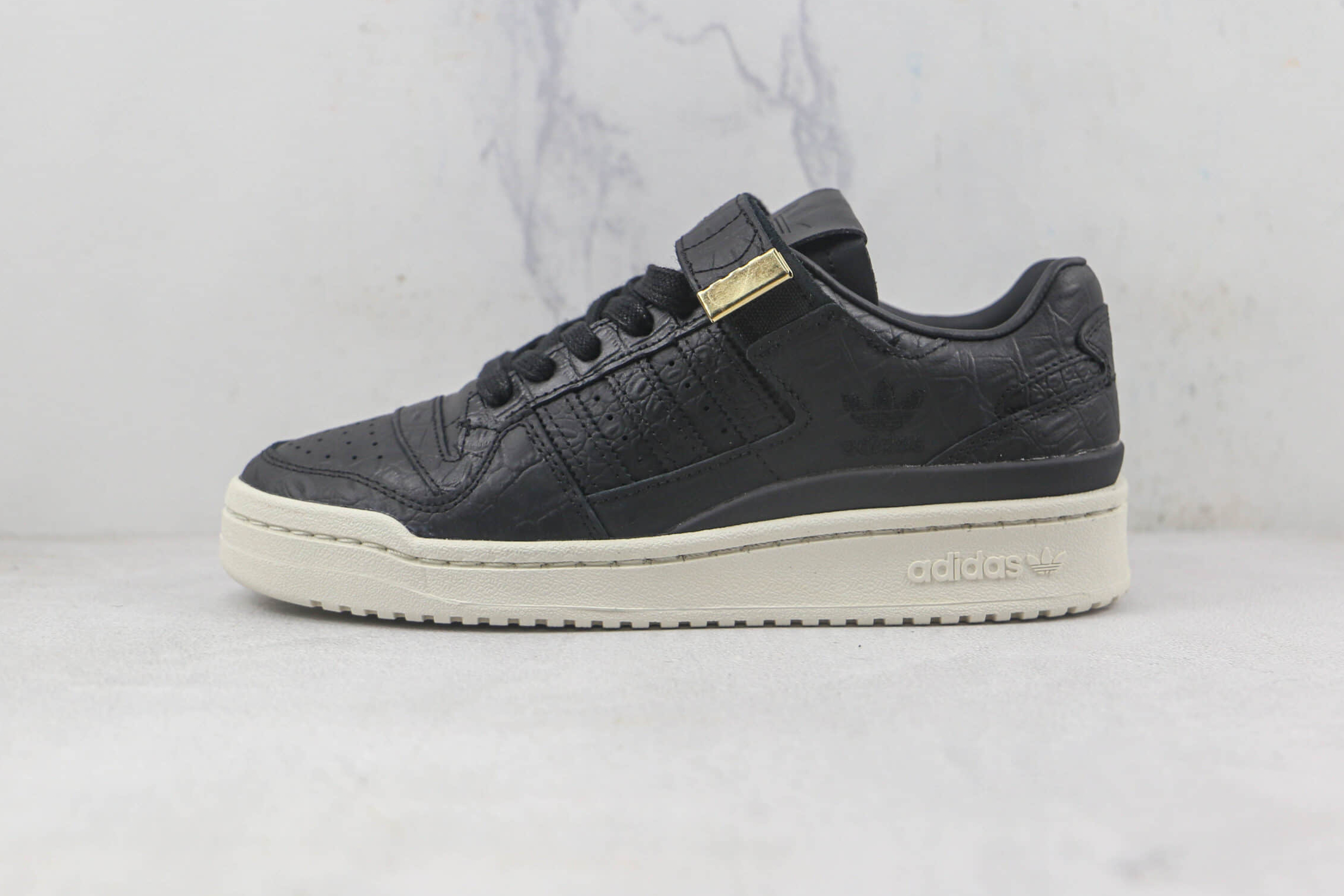 Adidas Forum 84 Low 'Croc Skin - Black' Sneakers - Limited Edition
