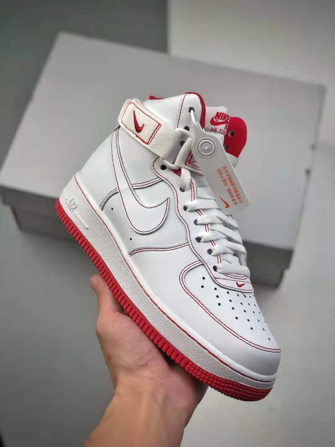 Nike Air Force 1 High '07 White University Red CV1753-100 - Shop Now!