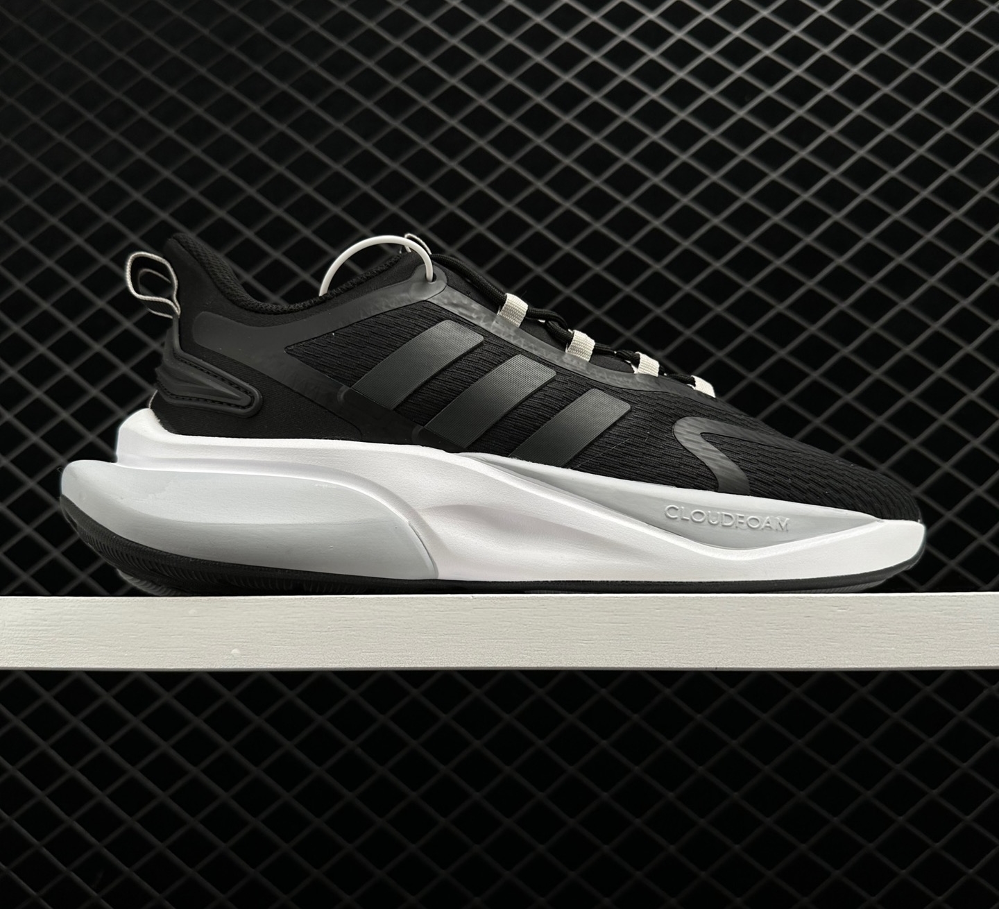 Adidas Alphabounce+ Black White Gray HP6144 - Premium Athletic Shoes