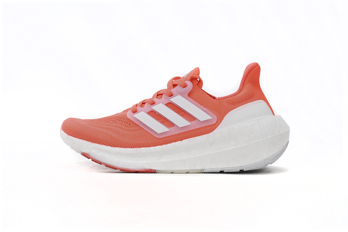 Adidas Ultra Boost Light Solar Red Cloud White Silver Dawn HP3344 - Stylish and Responsive Running Shoes