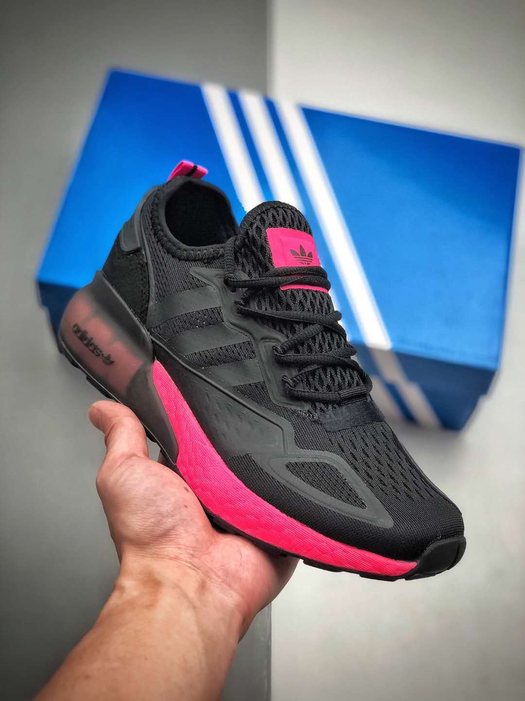 Adidas ZX 2K Boost 'Black Shock Pink' FV8986 - Stylish and Comfortable Sneakers