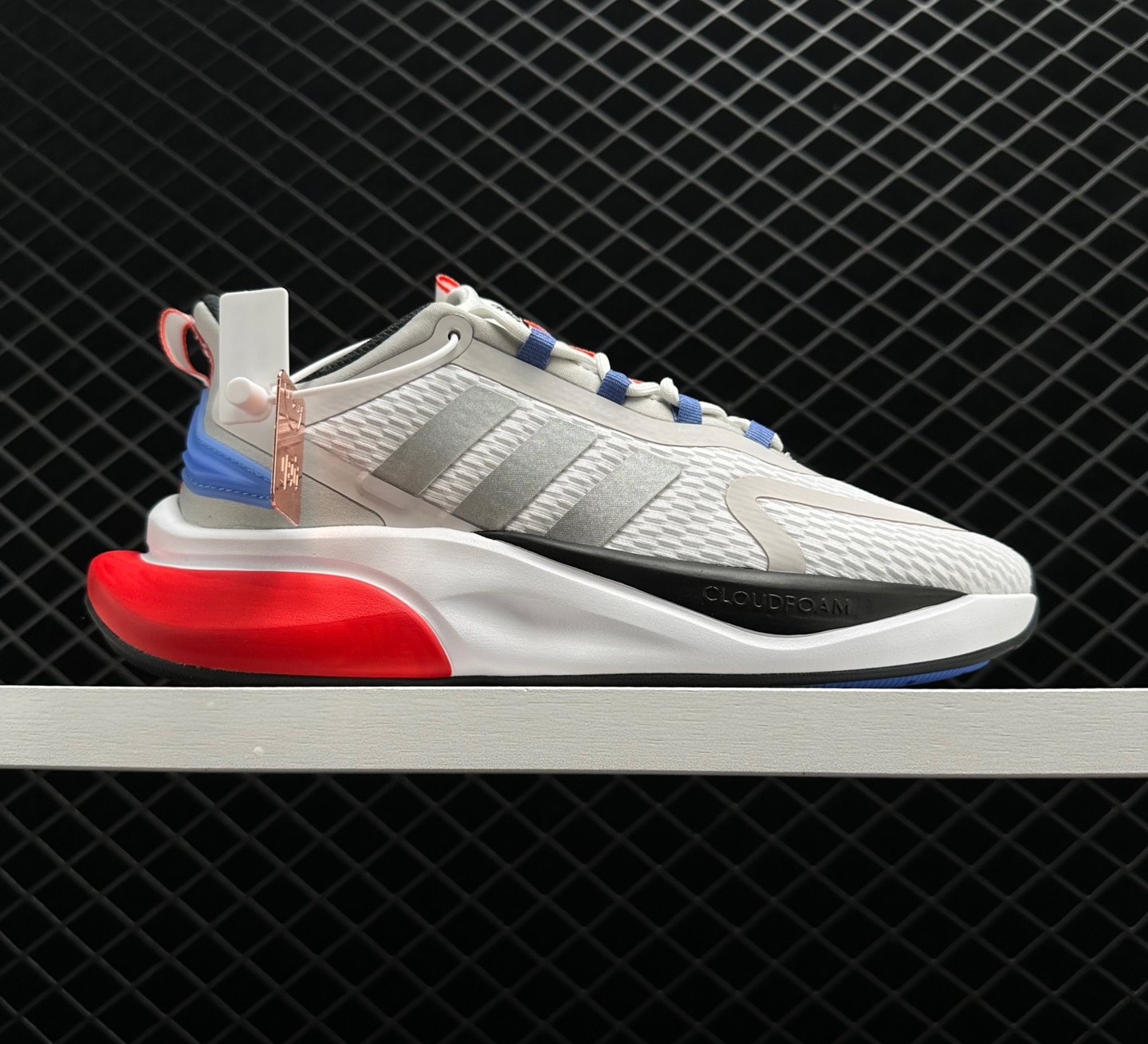 Adidas Alphabounce Plus White Silver Blue Fusion - Premium Sneakers