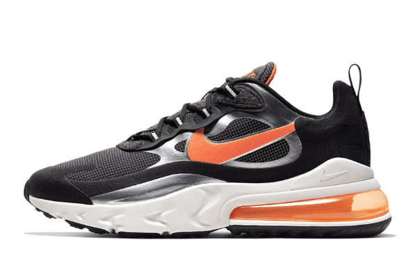 Nike Air Max 270 React Black/Total Orange CQ4598-084 - Stylish and Comfortable Sneakers