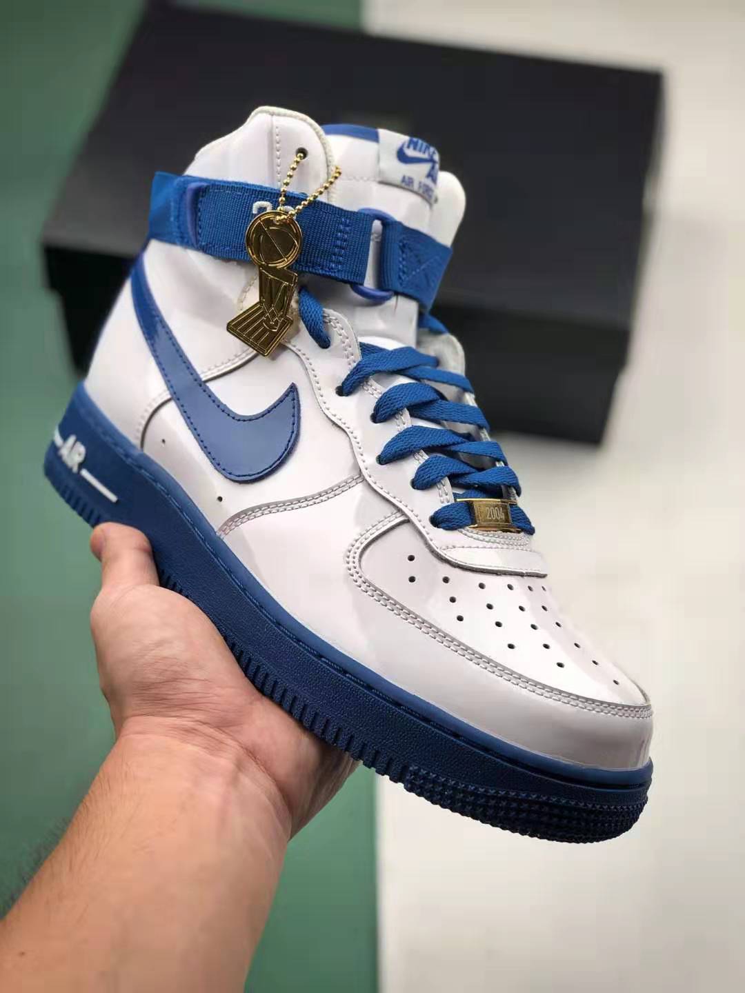 Nike Air Force 1 High Sheed Think 16 Rude Awakening White Blue AQ4229-100 | Authentic Sneakers and Footwear
