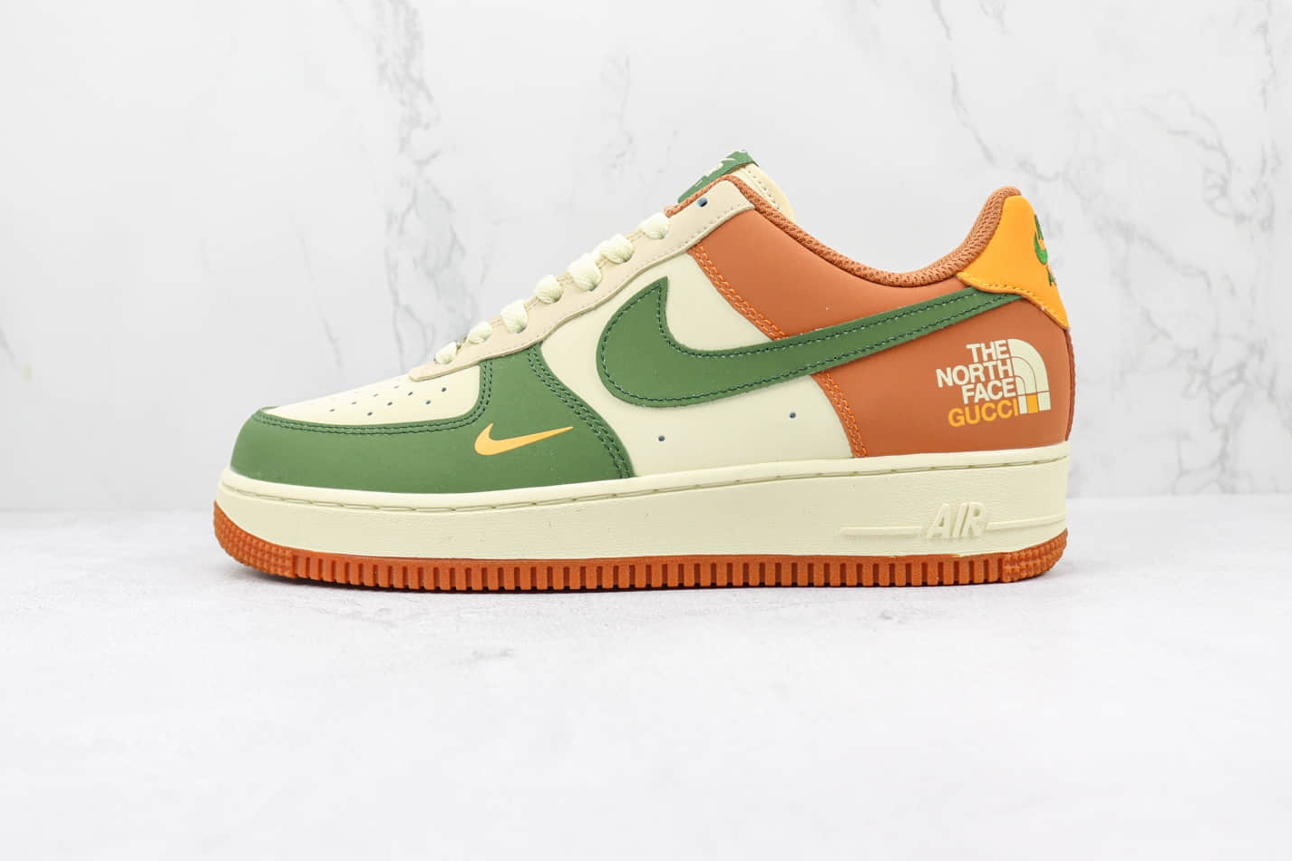 TheNorthFace x Nike Air Force 1 07 Low Orange Green Yellow BS9055-811 For the Ultimate Outdoor Style