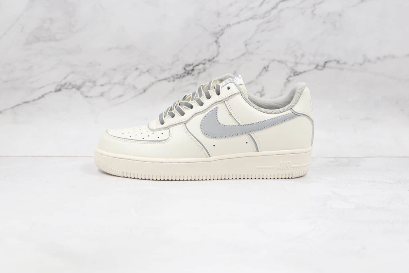 Nike Air Force 1 Low White Metallic Silver Shoes BQ8228-366 - Stylish & Sleek Footwear for Any Occasion
