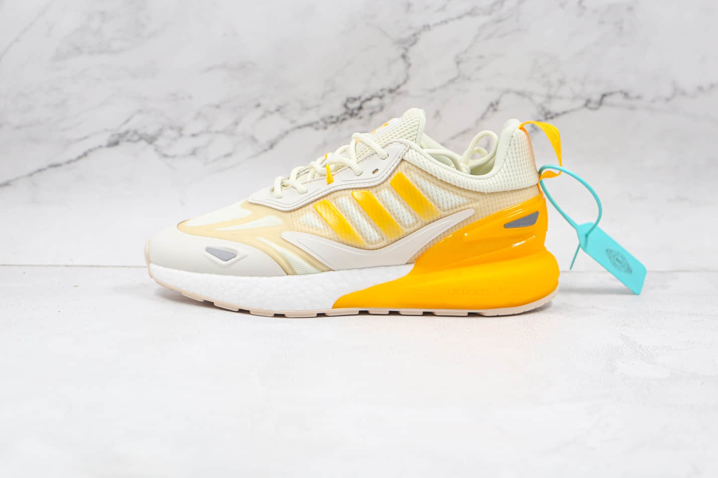 Adidas Originals ZX 2K Boost 2.0 'Wonder White Orange Tint' GZ7823 - Innovative Style and Comfort for Sneaker Enthusiasts